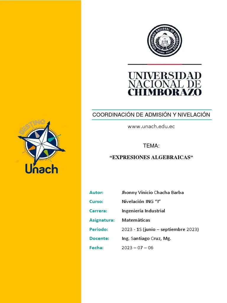 Expresiones Algebraicas | PDF