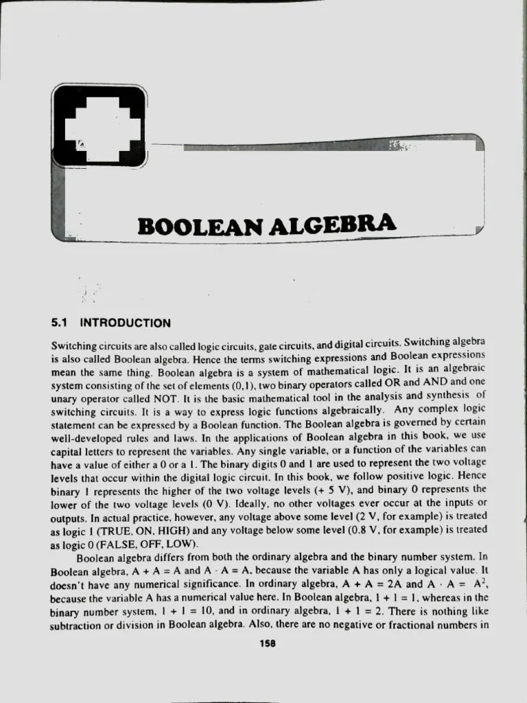 Boolean Algebra | PDF