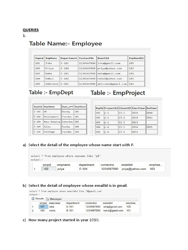 DBMS Module 2 | PDF | Databases | Sql