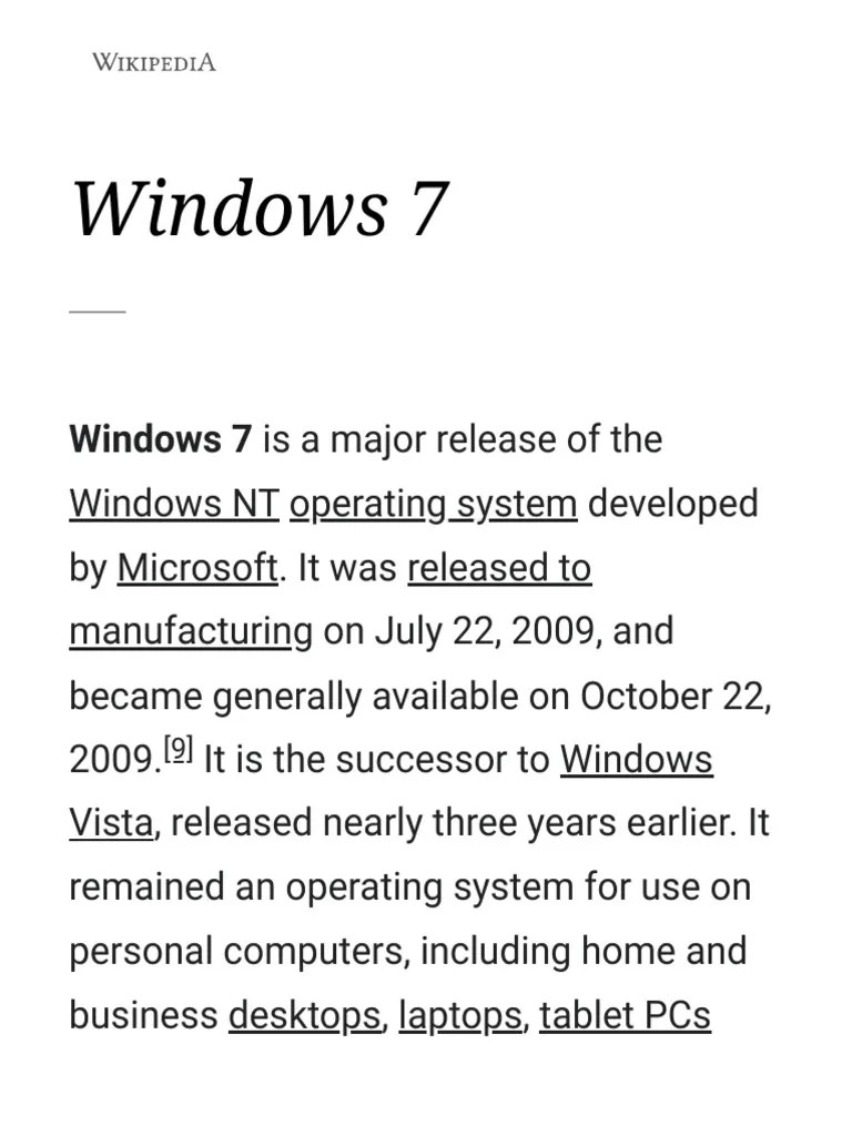 Windows 7 | PDF
