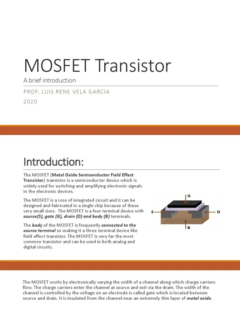 04 Transistor MOSFET | PDF | Field Effect Transistor | Mosfet