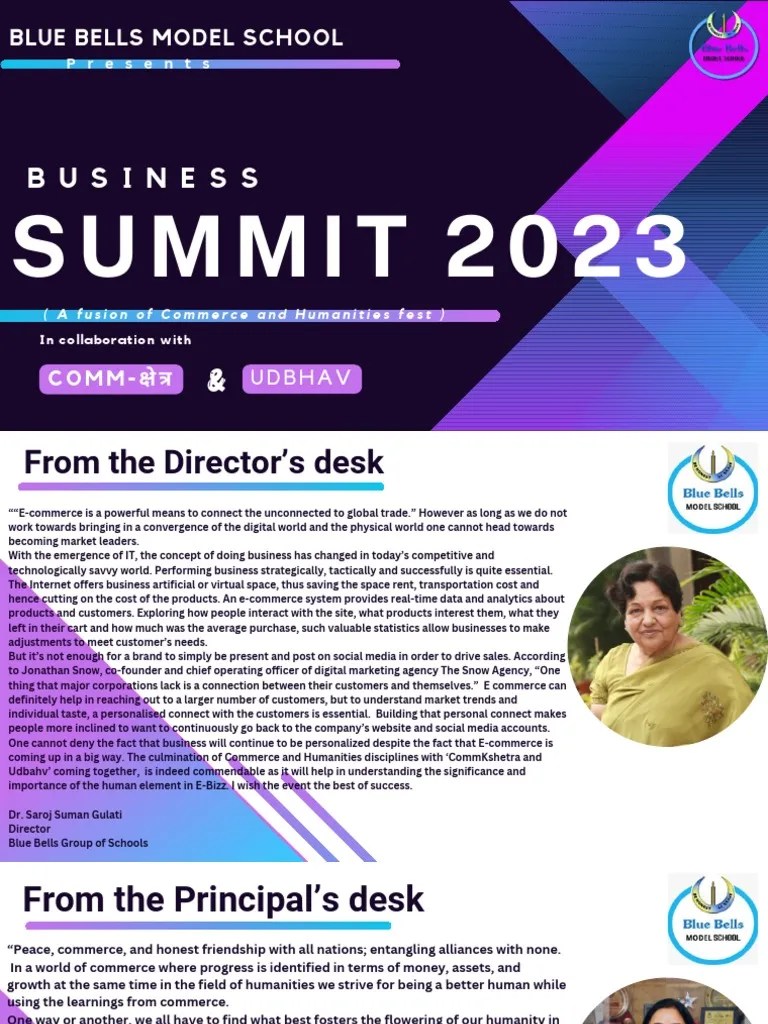 Business Summit 2023 Final Brochure | PDF | E Commerce