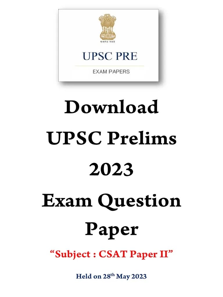 Download-UPSC-IAS-Prelim-2023-Exam-Question-Paper-CSAT-Paper-2-English-Medium-held-on-28th-May ...