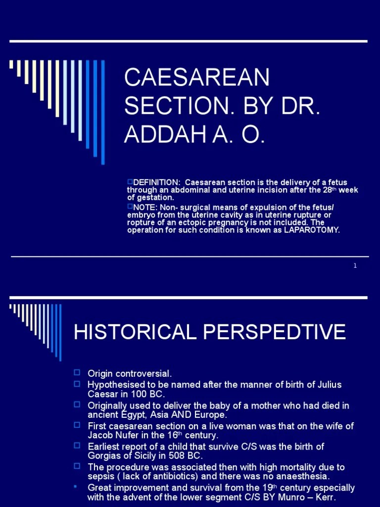 Caesarean Section | PDF | Caesarean Section | Uterus
