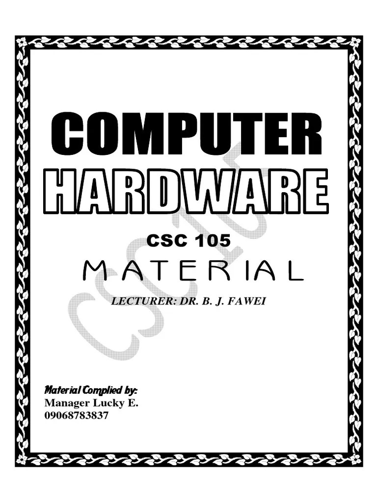 Computer Hardware Complete Material | PDF | Integrated Circuit | Logic Gate