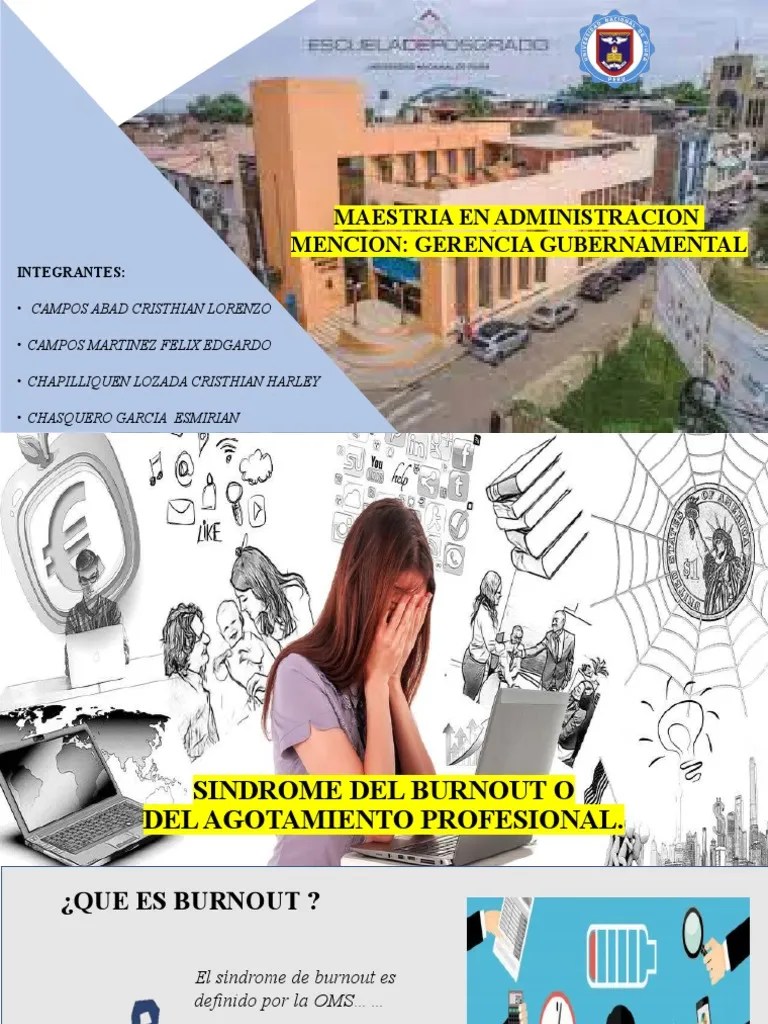 1.sindrome Del Burnout | PDF | Burnout Ocupacional | Estrés (biología)