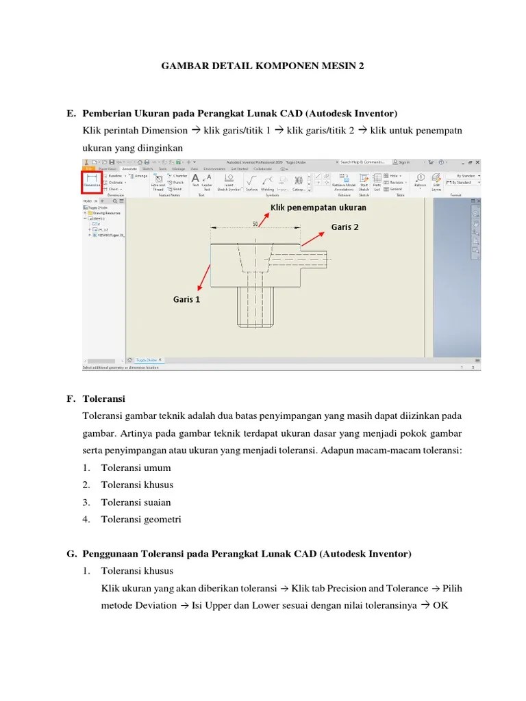 Gambar Detail Komponen Mesin 2 | PDF