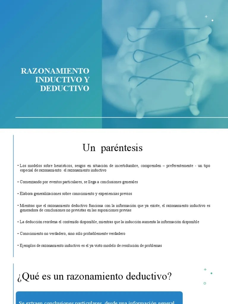 Razonamiento Inductivo Y Deductivo | Descargar Gratis PDF ...