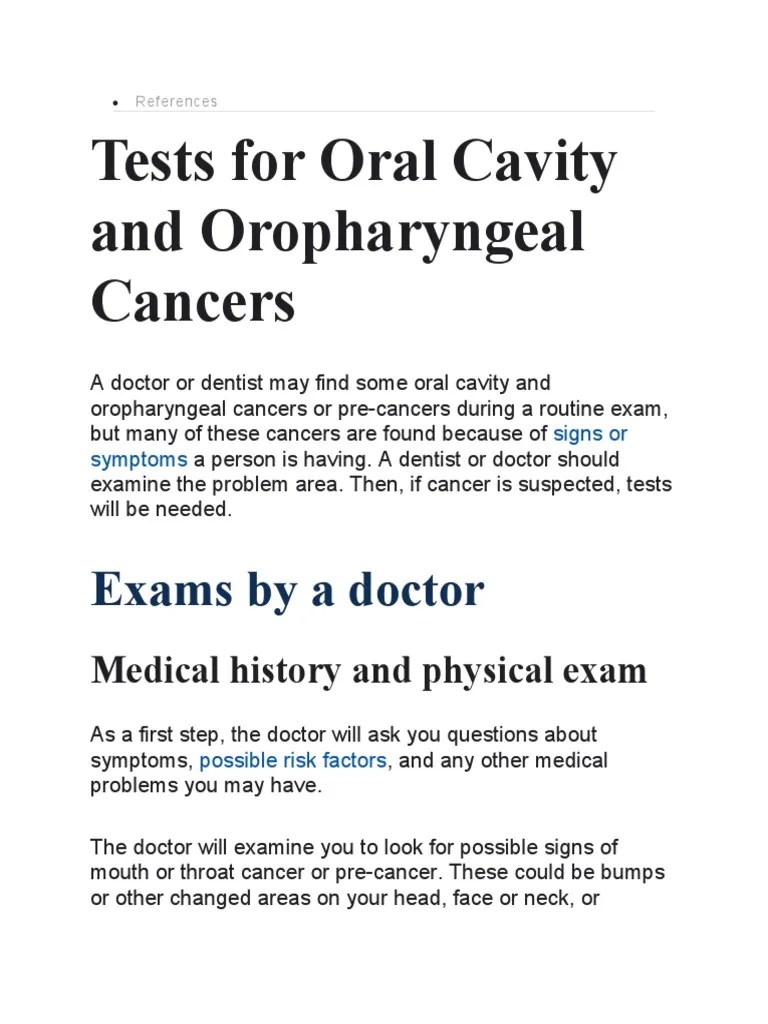Oral Cancer | PDF | Head And Neck Cancer | Cancer