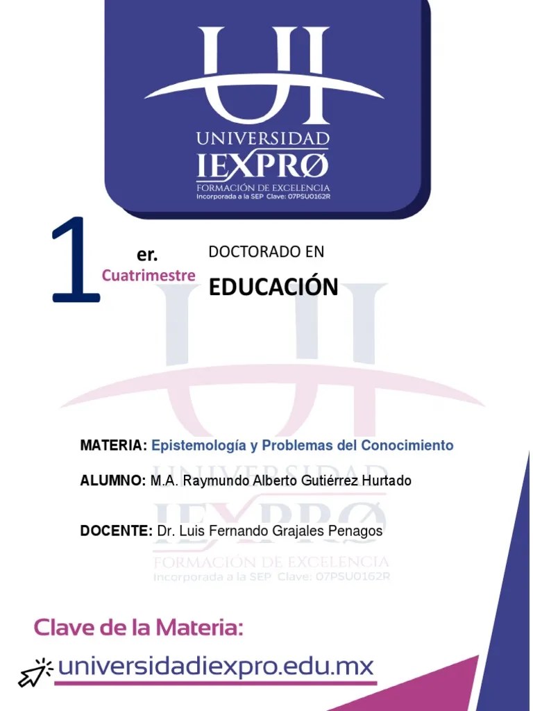 Epistemología De La Educacion | PDF | Paradigma | Pensamiento