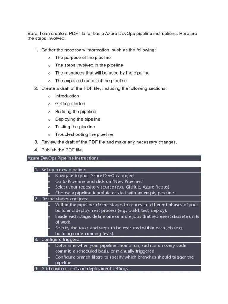 Azure DevOps Pipeline | PDF | Unit Testing | Software Repository