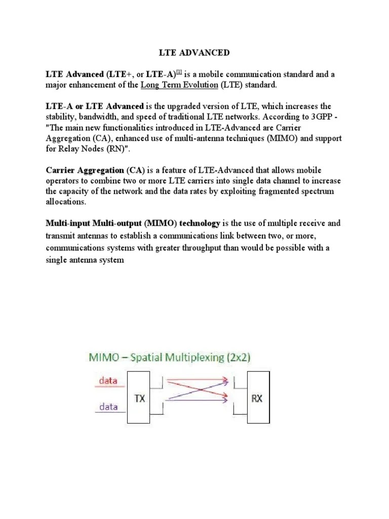 Lte Advanced | PDF | Science & Mathematics | Computers