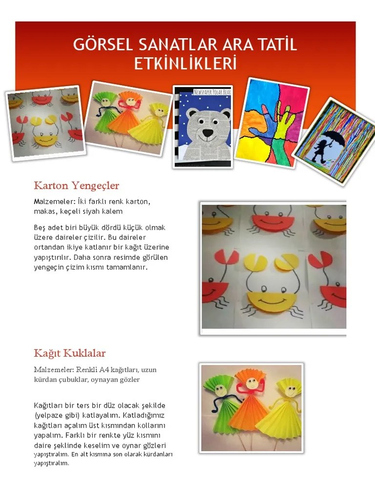 Görsel Sanatlar Etkinlik | PDF