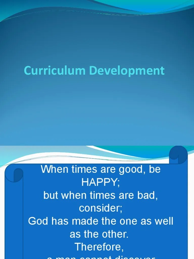 Curriculum Development | Download Free PDF | Curriculum | Learning