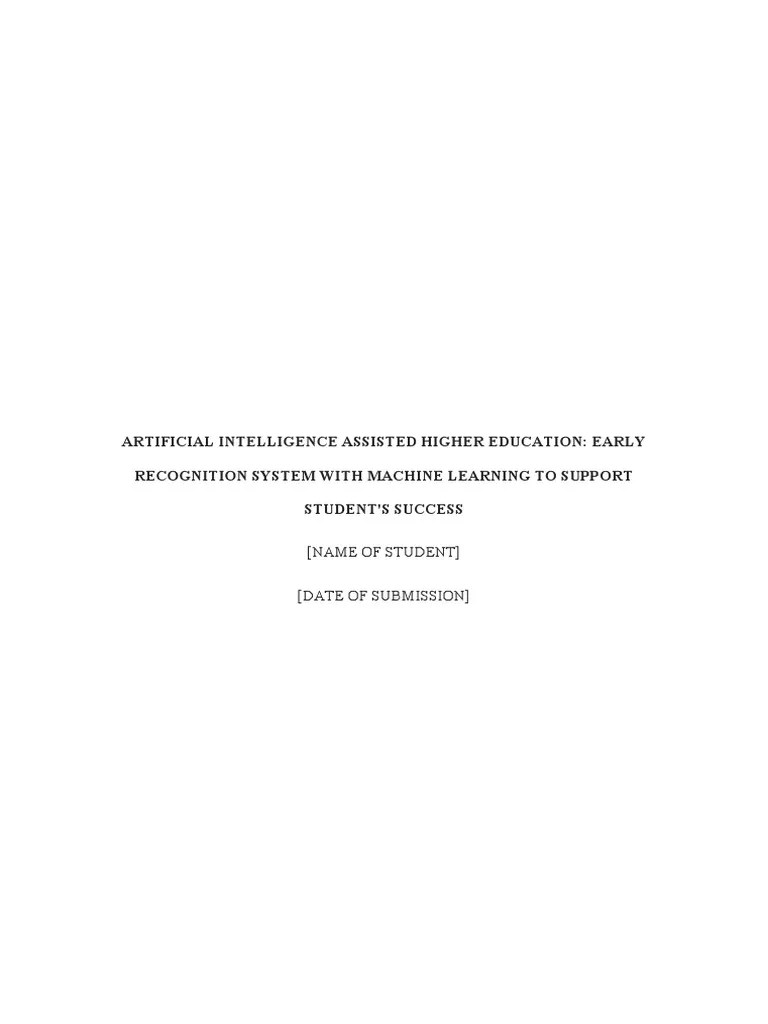 Artificial Intelligence Assisted Higher | PDF | Career & Growth