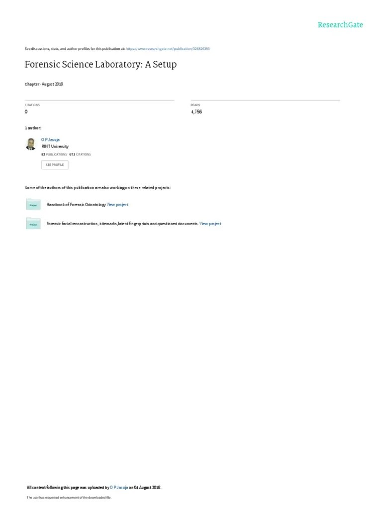 Forensic Laboratories | PDF | Forensic Science | Laboratories