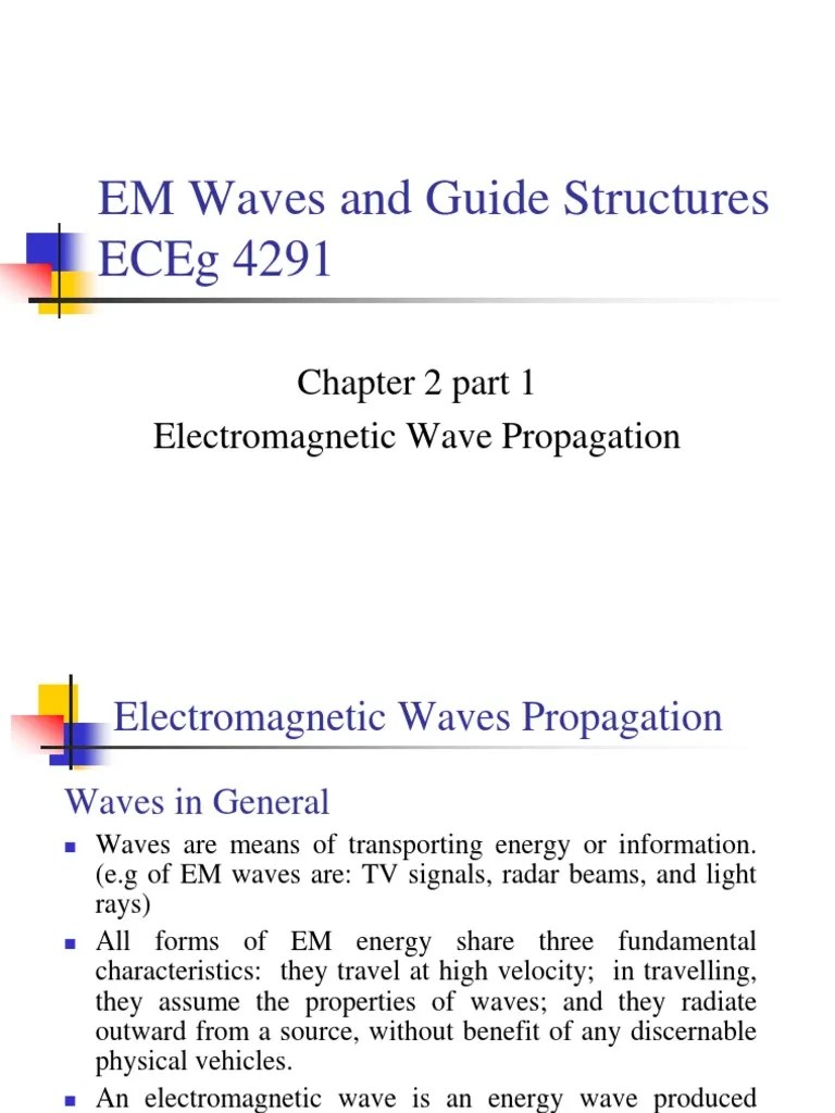 Chapter 2 Part 1 | PDF | Waves | Electromagnetic Radiation