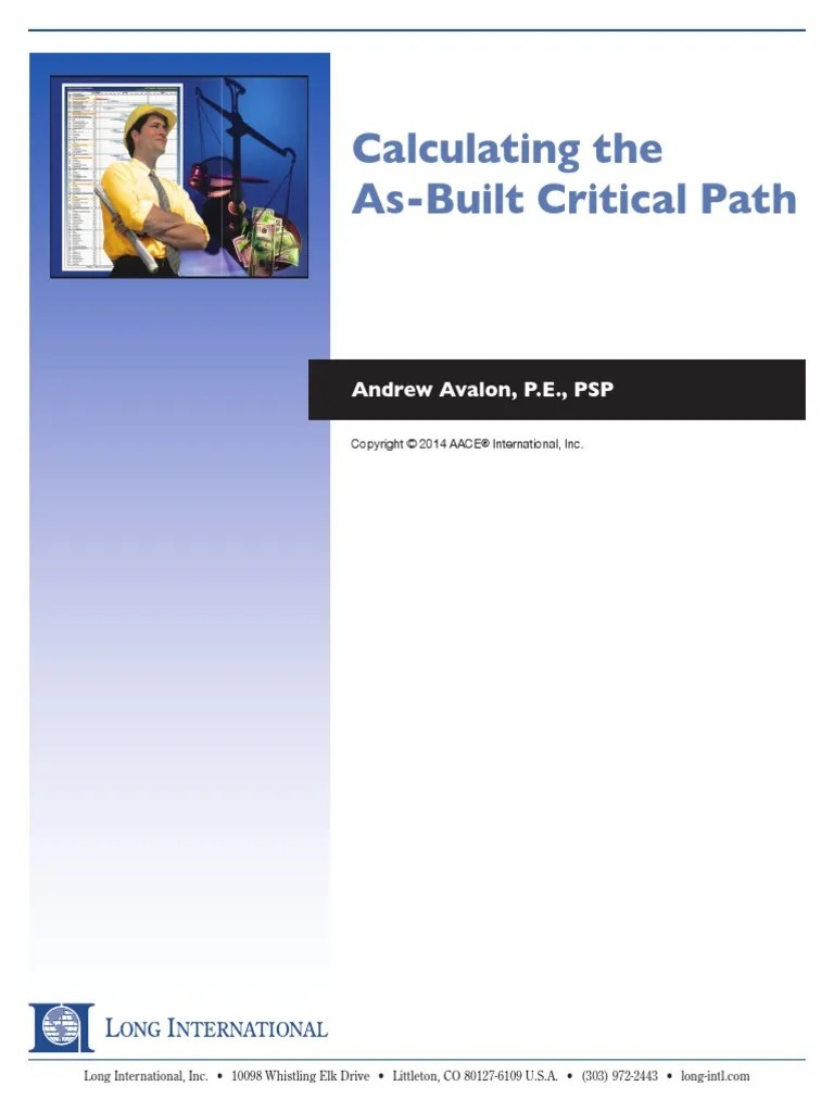 Calculating The As Built Critical Path | PDF | Forecasting