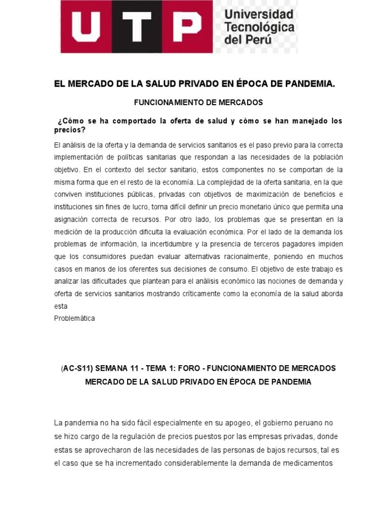 El Mercado De La Salud Privado En Poca De Pandemia Pdf Mercado - Vintage Pictures - Amazing High Resolution Collection