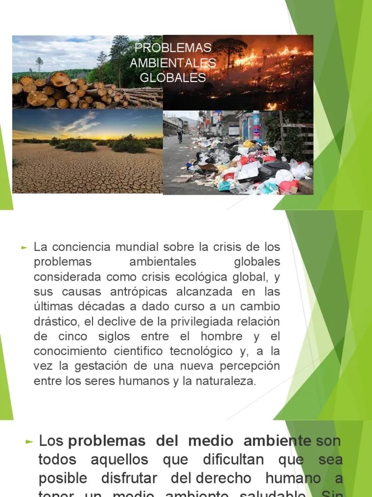 Problemas Ambientales Globales | PDF | Entorno Natural | Agua