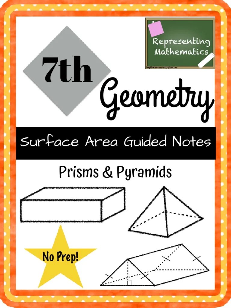 Geometry: Surface Area Guided Notes | Download Free PDF | Area | Triangle