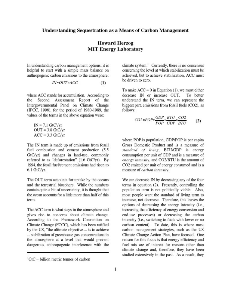 Understand Sequestration | PDF | Carbon Sequestration | Carbon Dioxide