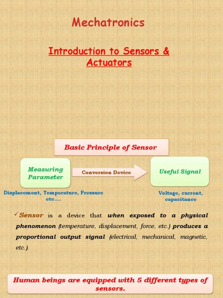Sensors And Actuators | PDF | Electric Motor | Electrical Resistance And Conductance