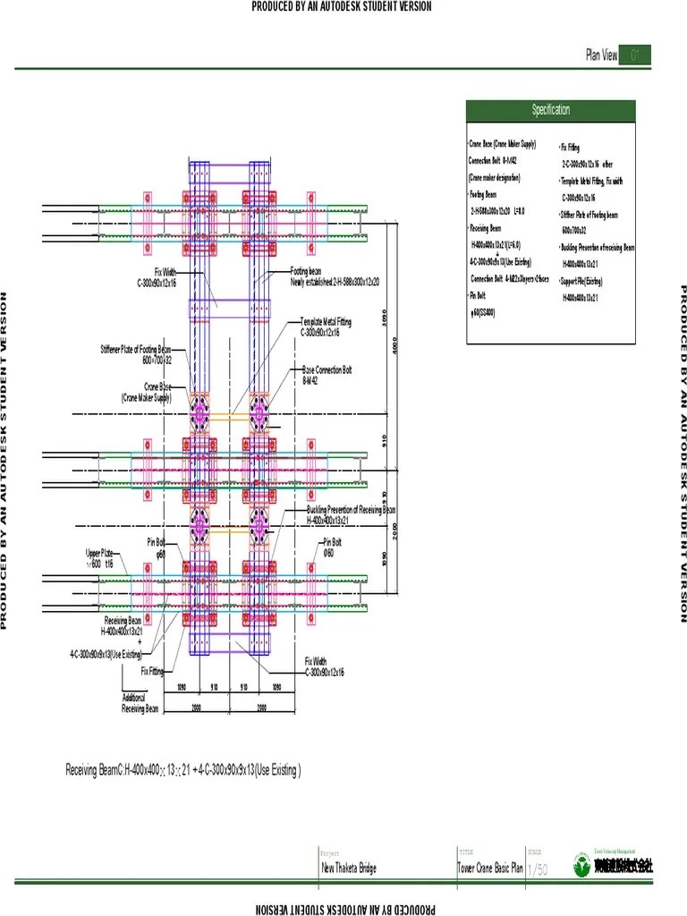 Tower Crane Foundation | PDF | Crane (Machine) | Mechanical Engineering