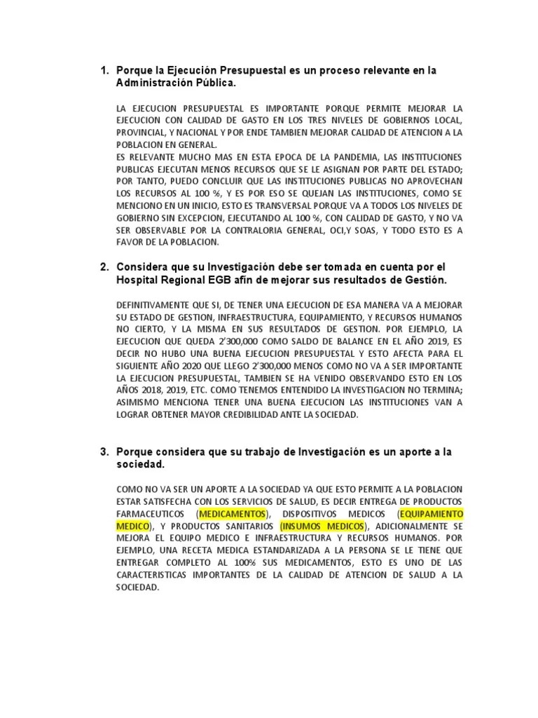 Preguntas Y Respuestas De Tesis Raul Final | PDF | Hospital | Pena Capital