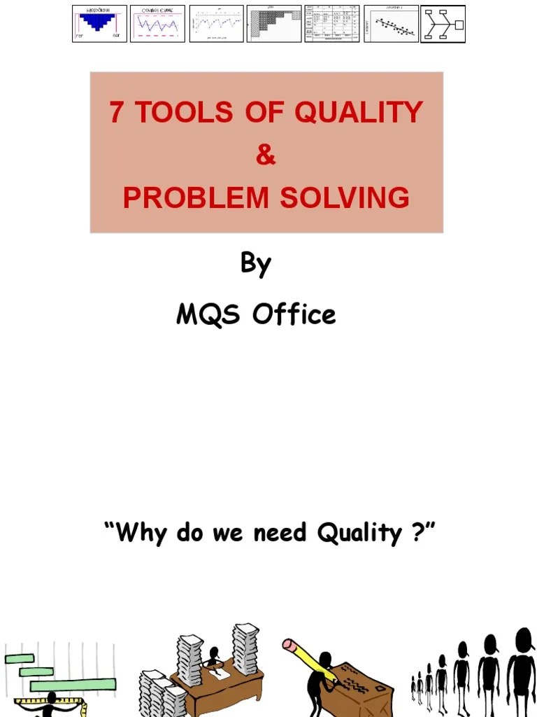 7 QC Tools And Problem Solving Presentation | PDF | Histogram | Scatter ...