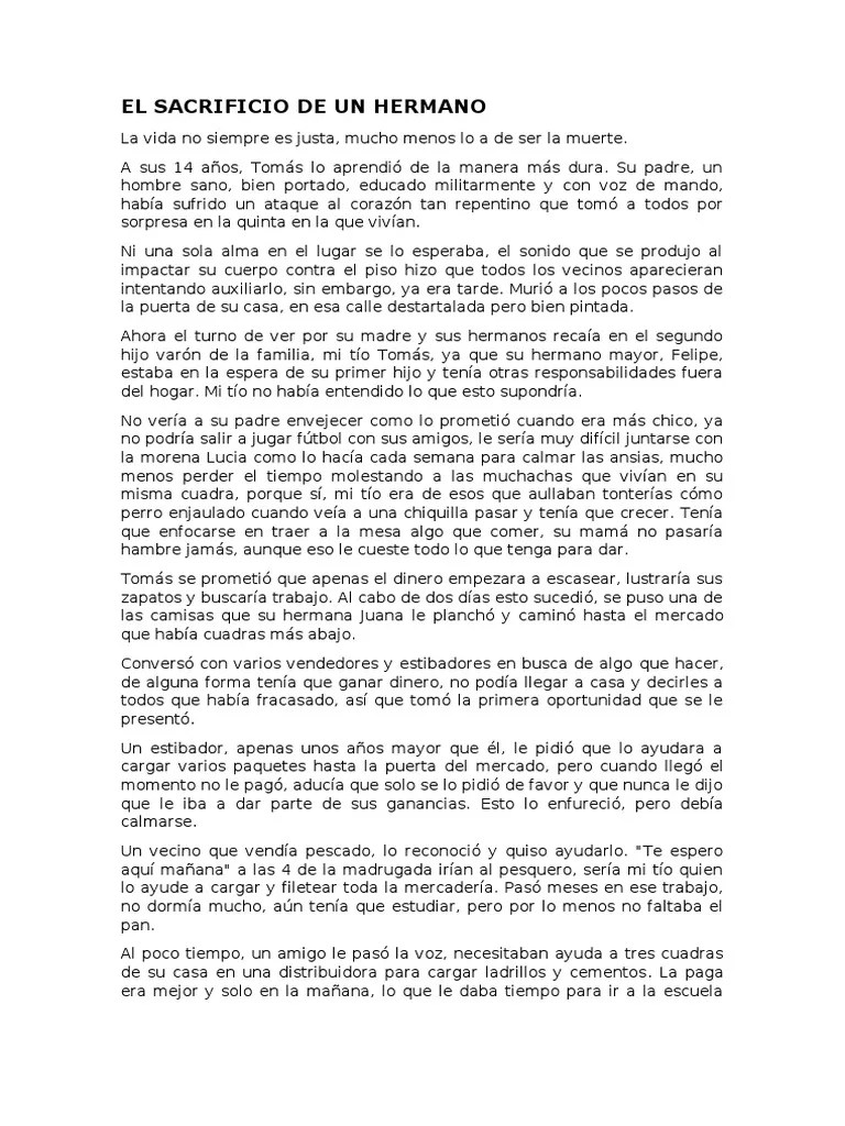 El+Sacrificio+de+Un+Hermano T1 Castro | PDF