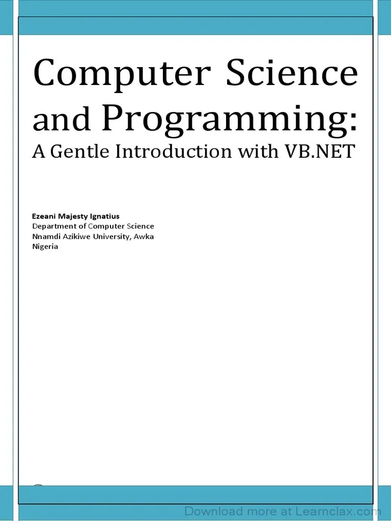 CSC101 Computer Science And Programming Ezeani Majesty Ignatius | PDF ...