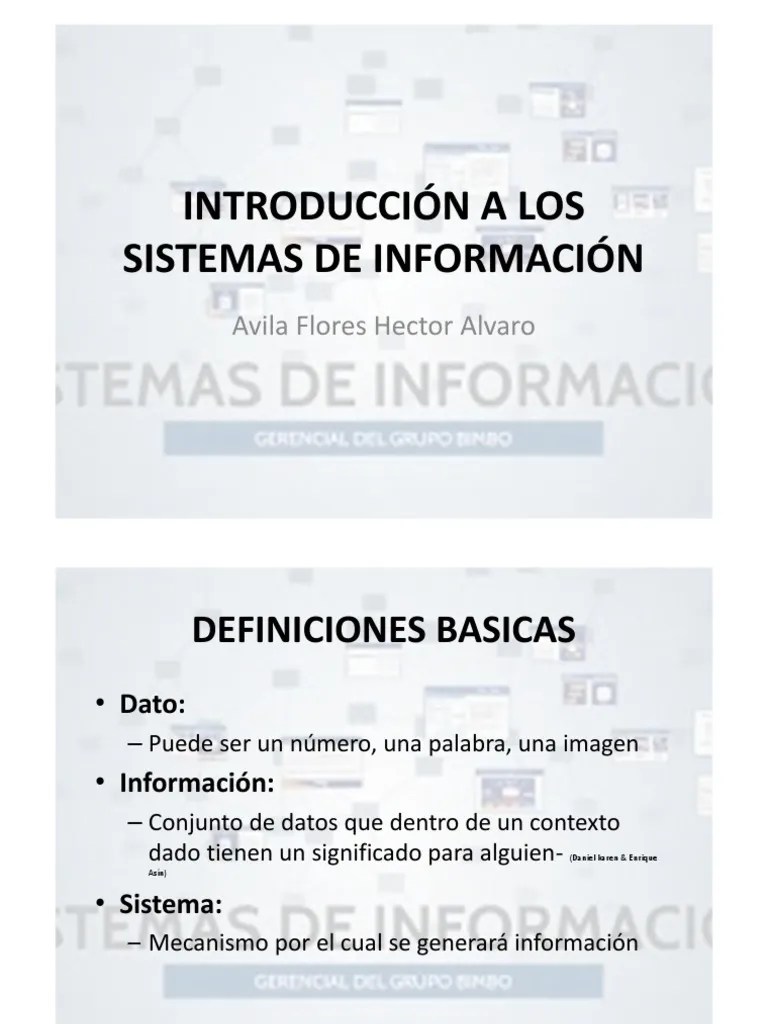 Introducción A Los Sistemas De Información | PDF | Gestión De La Cadena De Suministro | Sistema ...