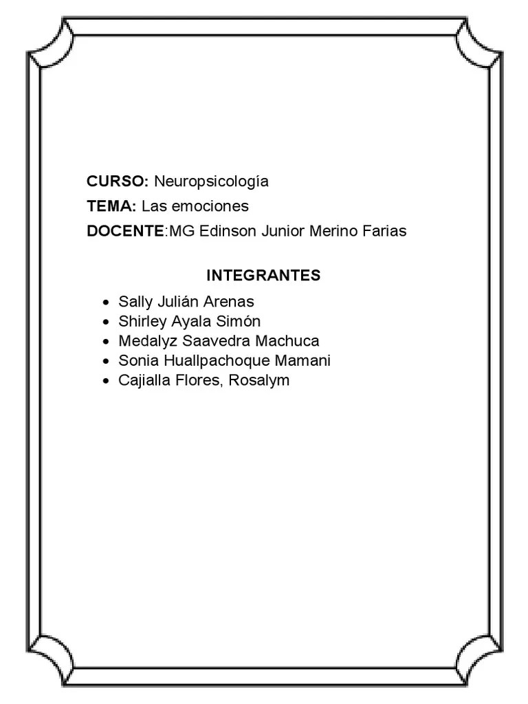 Las Emociones | PDF | Las Emociones | Cerebro