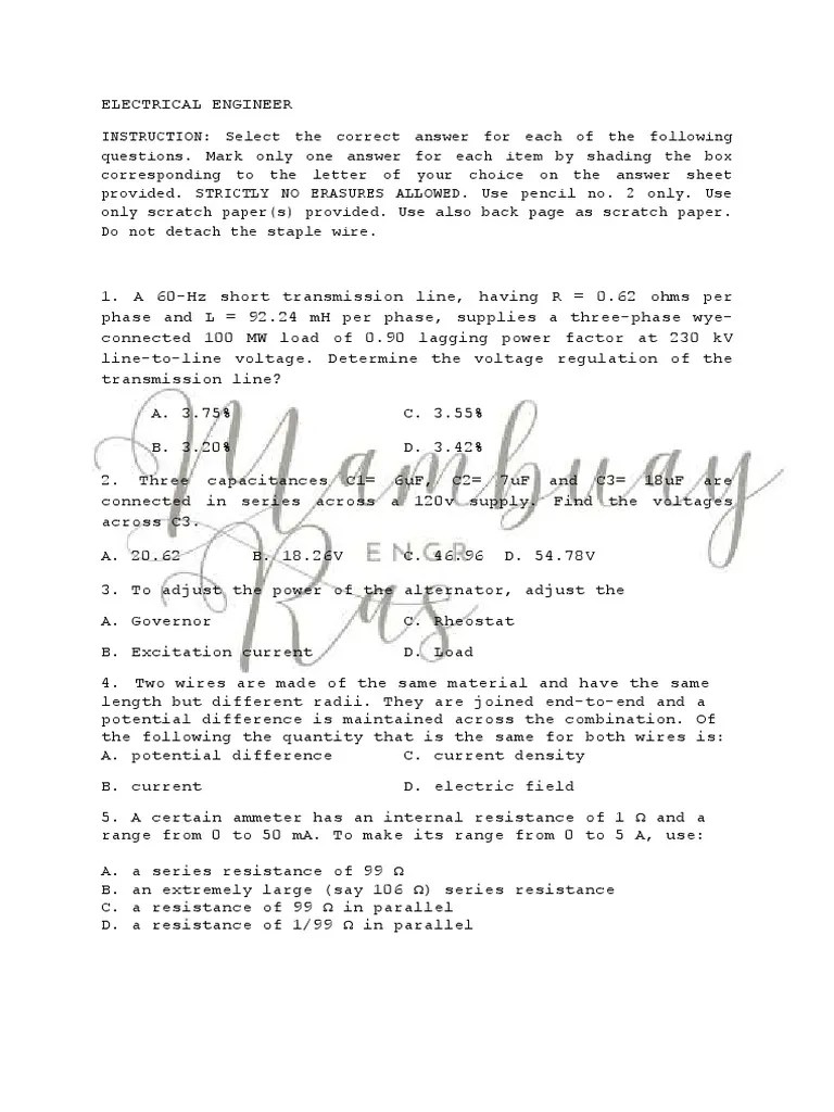 Electrical Engineering Actual Board | PDF | Electrical Impedance ...