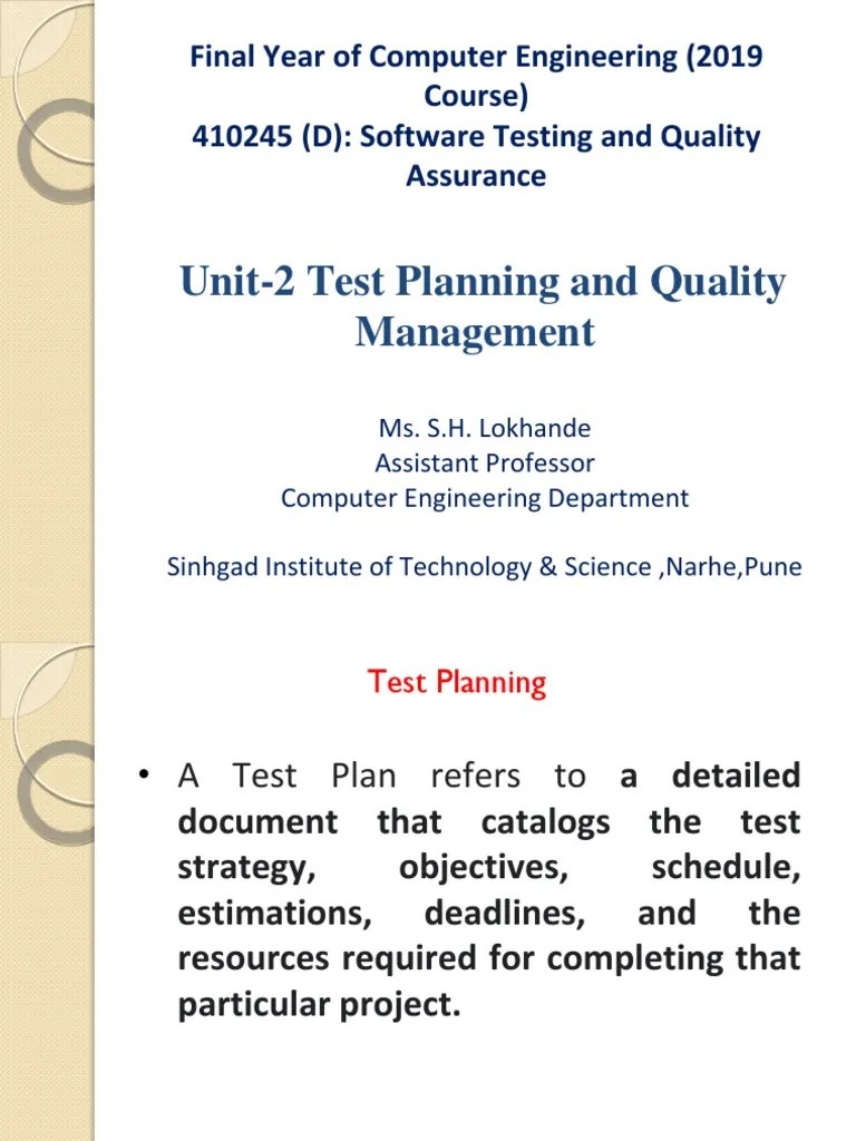 Stqa-Unit 2 | Download Free PDF | Software Bug | Software Testing