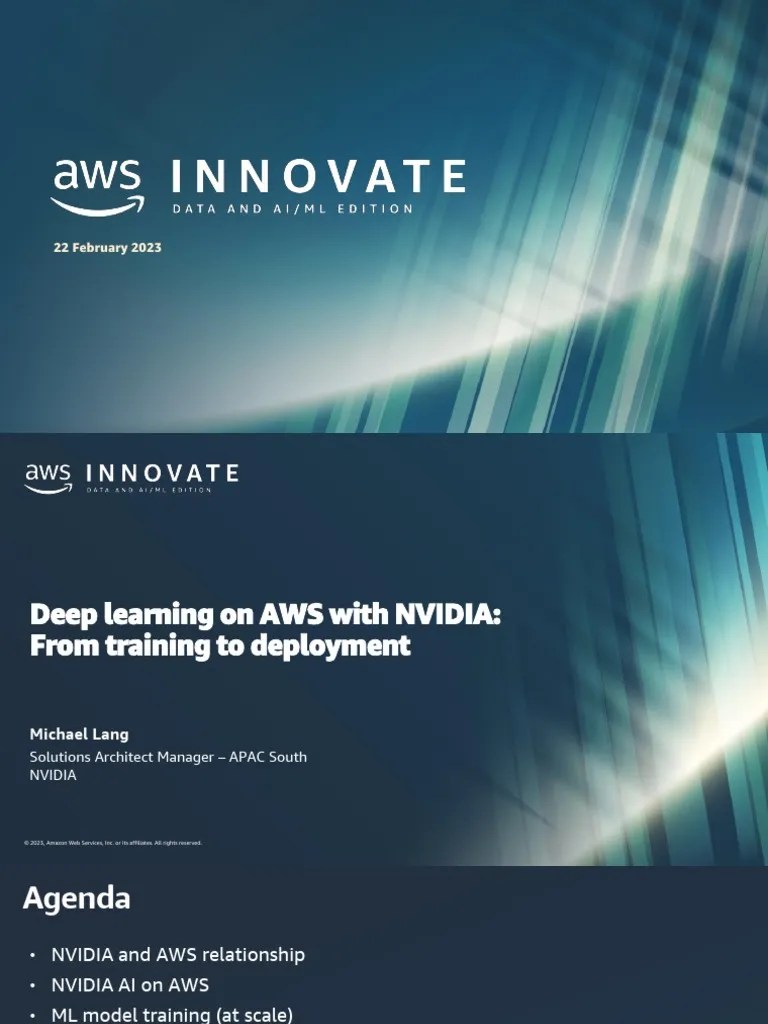 Slides Deep Learning On AWS With NVIDIA From Training To Deployment ...