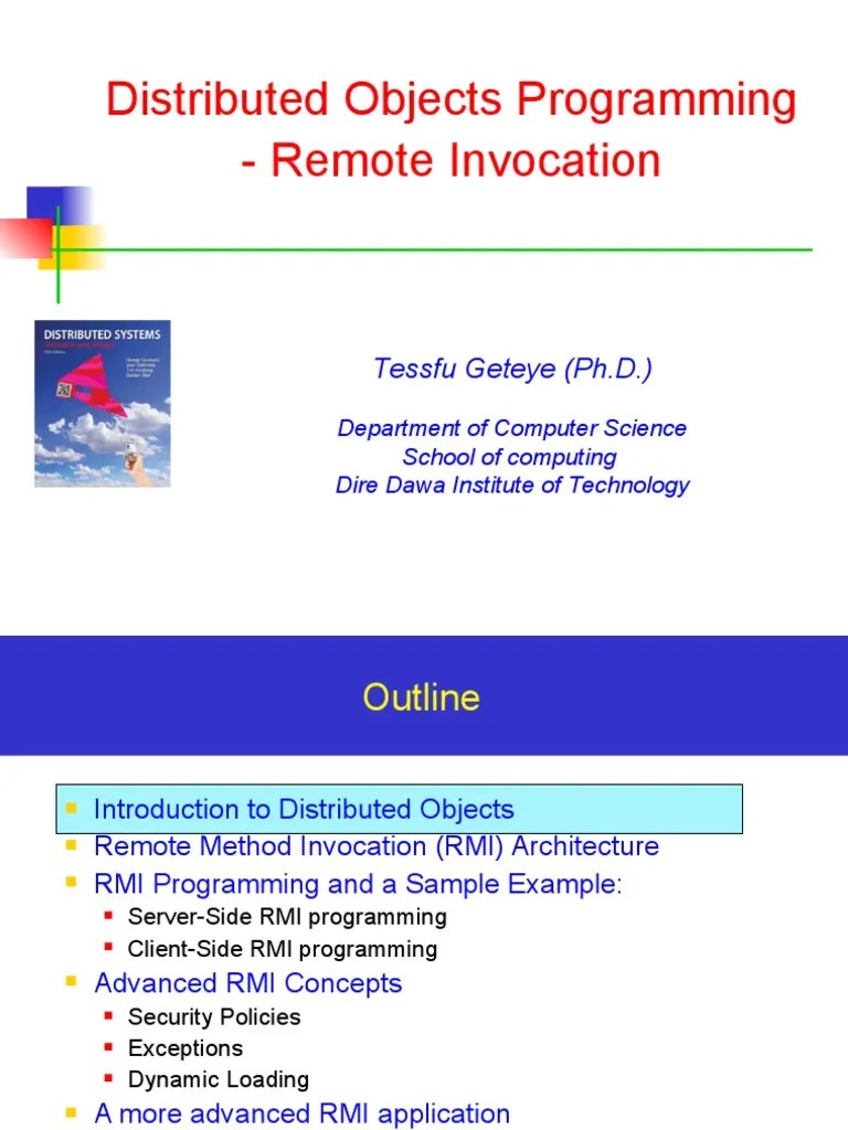 Rmi Programming | PDF | Java (Programming Language) | Method (Computer ...