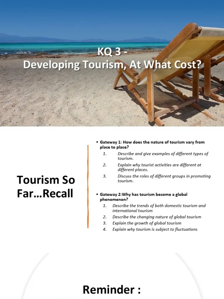 Tourism Impacts Student's | PDF