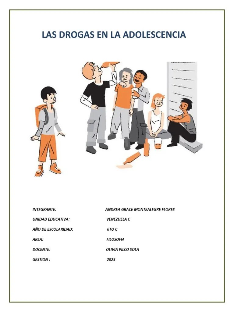 Las Drogas En La Adolescencia | PDF