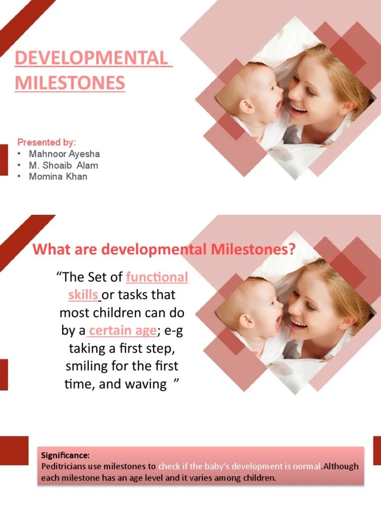 Developmental MIlestones | PDF