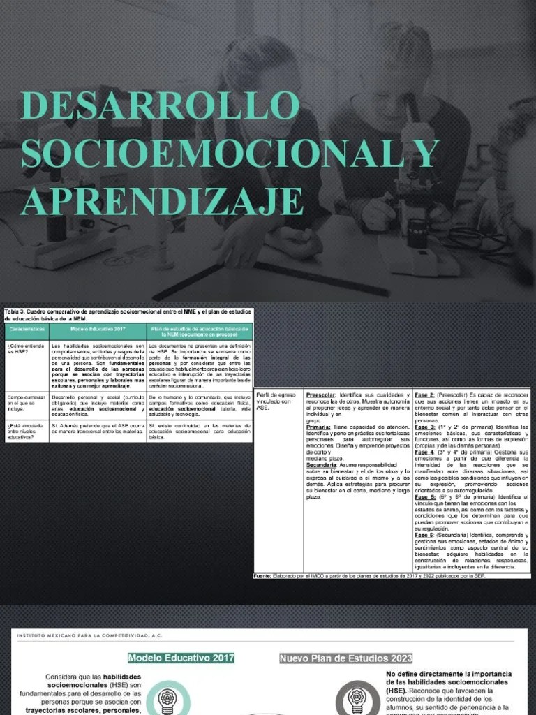 Desarrollo Socioemocional Y Aprendizaje | PDF