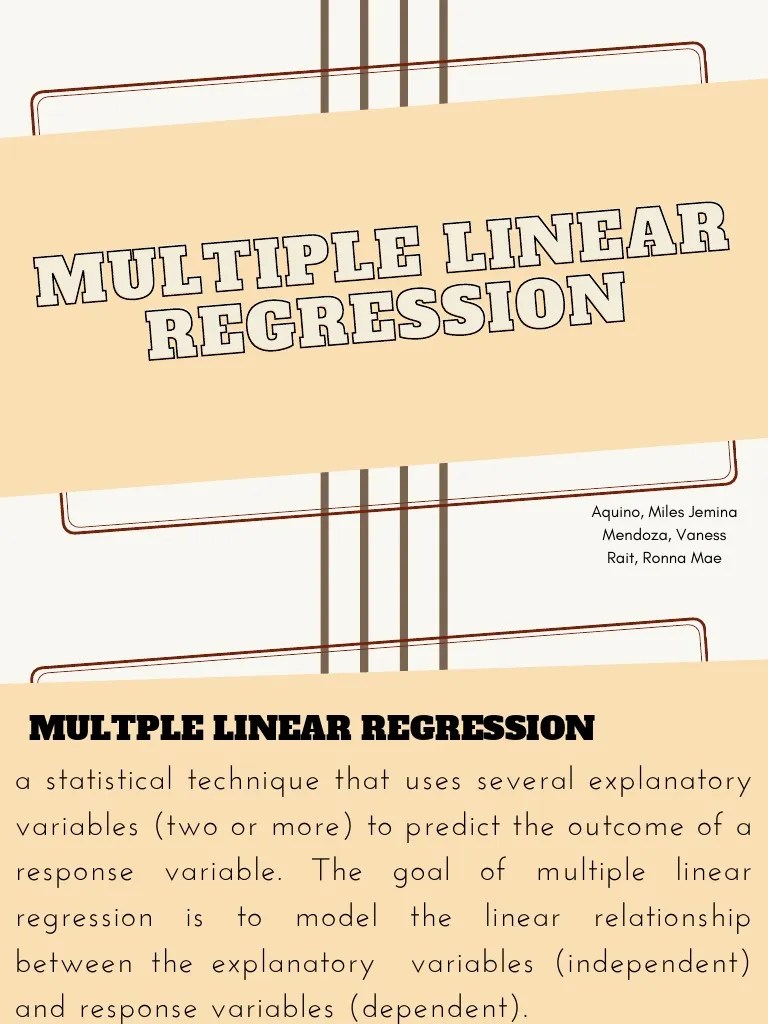 Multiple Linear Regression | PDF