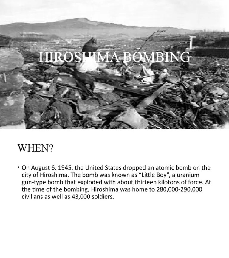 Hiroshima Bombing | PDF