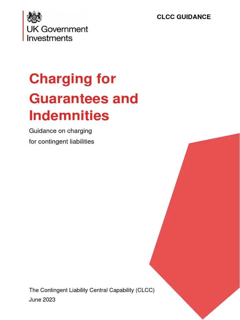 Charging for guarantees and indemnities