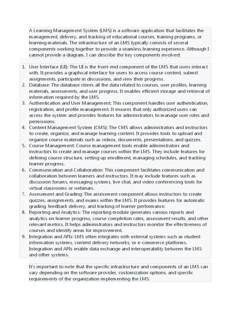 A Learning Management System | PDF | Computing | Information Technology