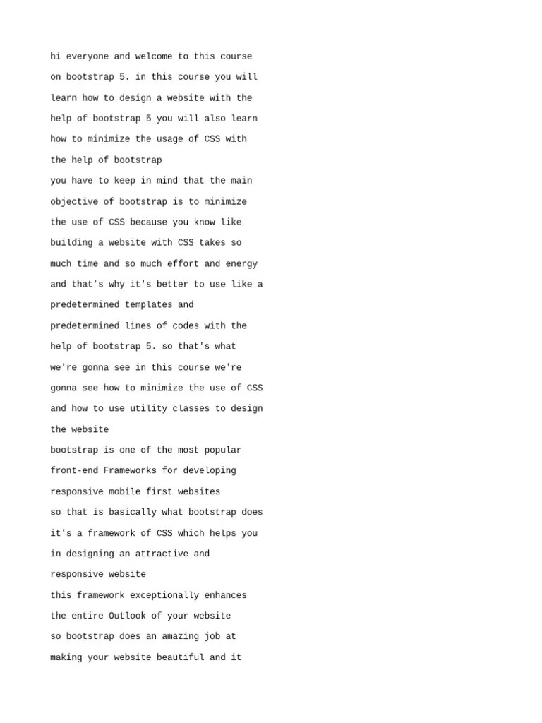 (English (Auto-Generated) ) Bootstrap 5 Full Course 2023 - Bootstrap ...