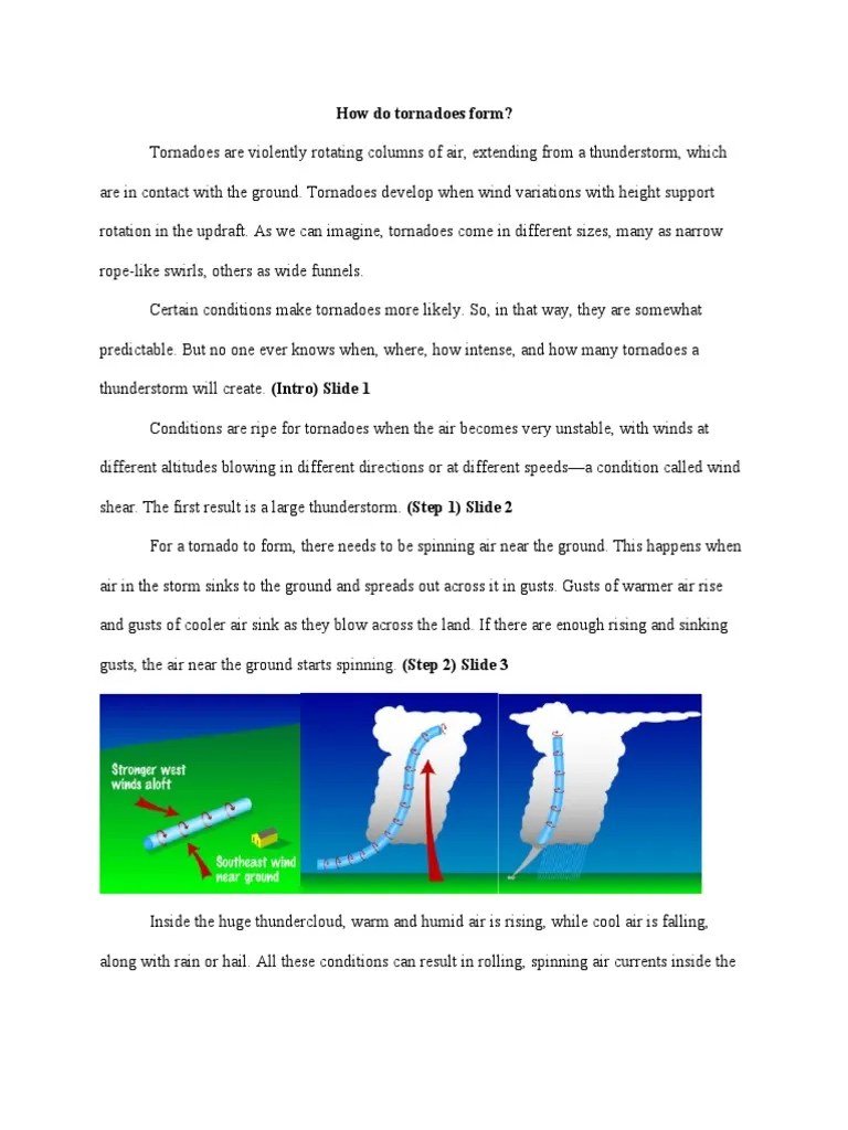 How Do Tornadoes Form | PDF | Tornadoes | Thunderstorm