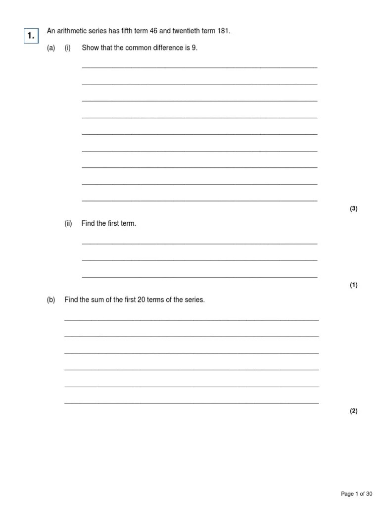 Sigma Notation Q&A | PDF | Algebra | Arithmetic