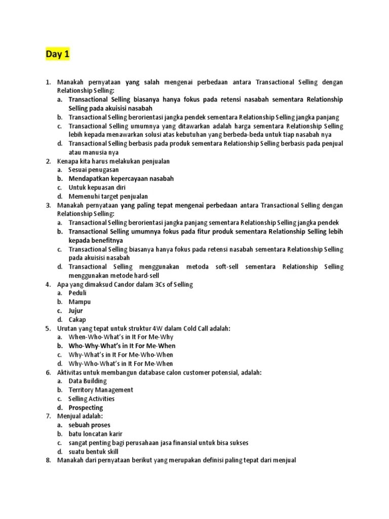 Effective Selling Skill | PDF